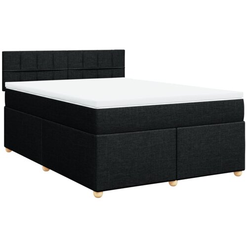 Maison Chic Box spring postelja - Vzmetna postelja z vzmetnico črna 140x200 cm blago SL18022, (21885115) Cene