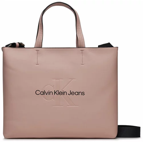 Calvin Klein Jeans Ročna torba Sculpted Mini Slim Tote26 Mono K60K611547 Pale Conch TFT