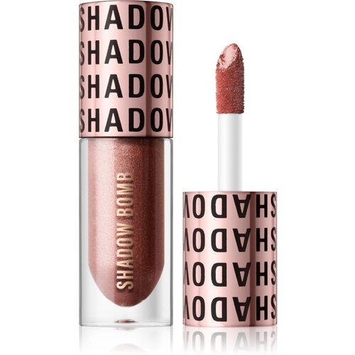 Makeup Revolution Shadow Bomb kovinska senčila za oči odtenek Smitten Rose Gold 4,6 ml Slike