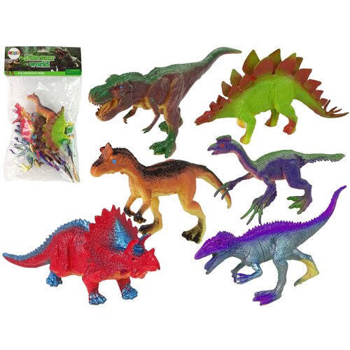  Dinosaur Figurines Colored 6 Pieces Cene