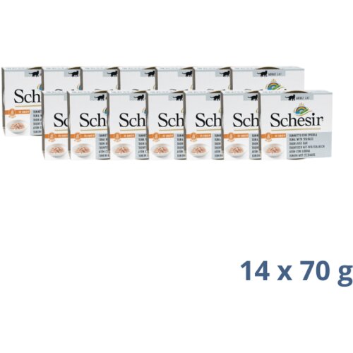Schesir cat - tunjevina i brancin u prirodnom sosu - 980 g Slike