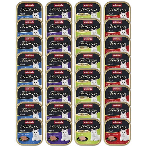  Me&scaron;ano mega pakiranje animonda vom Feinsten Adult 32 x 100g - Ribja & mesna raznolikost (4 sorte) Cijene