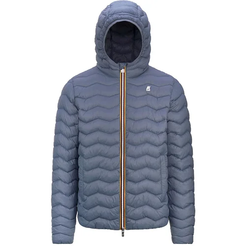 K-Way Jack Quilted Warm Grey Blue Avio