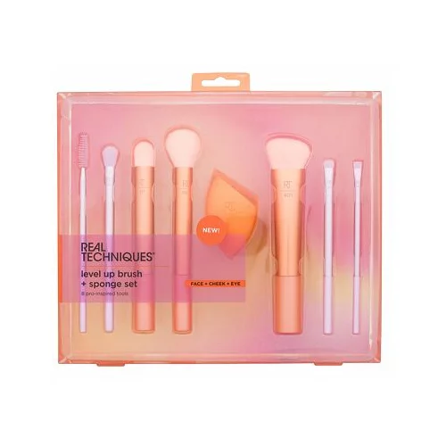 Real Techniques Brushes Level Up Brush + Sponge Set kist za šminkanje 1 kom za žene