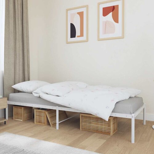  Metalni okvir za krevet bijeli 80x200 cm Cene