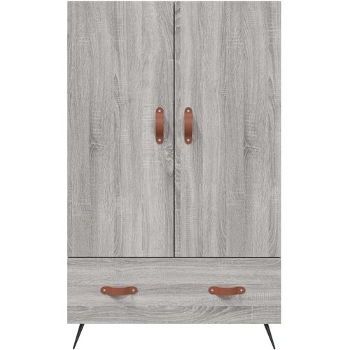 VidaXL Visoka komoda siva boja hrasta 69 5x31x115 cm konstruirano drvo Slike