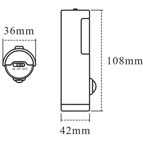 Osram LED orijentaciono svetlo sa senzorom NIGHTLUX LED/0,35W/3xAAA IP54 belo Slike