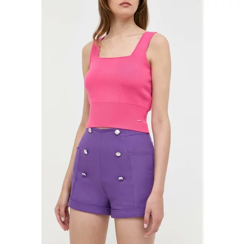 Morgan Kratke hlače ženski, vijolična barva