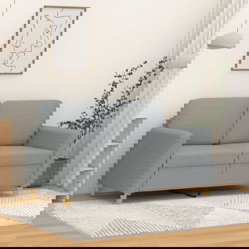 vidaXL Dvosed svetlo siv 120 cm blago Cene