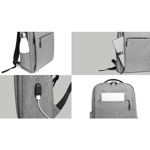 RANAC poslovni MARTIN Sivi za laptop 15,6inc 42x34x12cm USB konektor Cene
