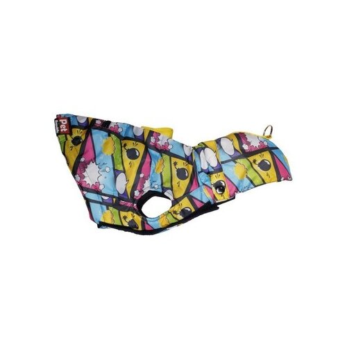 Pet Republic bomber sticker jakna za pse, l, višebojna Cene