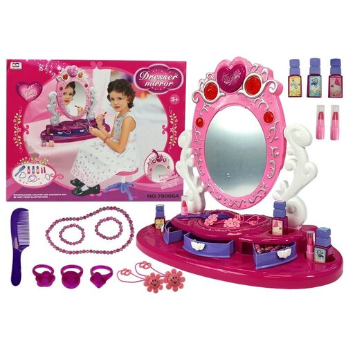 Pink Dresser Beauty Set with Mirror Lights Sounds Cijene