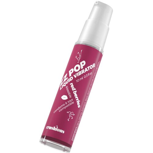 Crushious ZZ POP - jestivi tekući vibrator, crveno bobičasto voće (10 ml) Slike