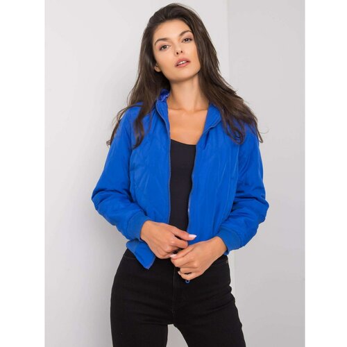 Fashion Hunters Ladies' blue quilted jacket Slike