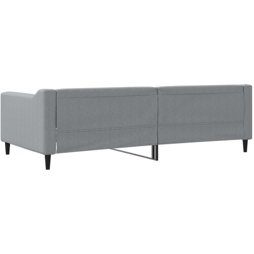  Dnevni krevet svjetlosivi 100 x 200 cm od tkanine Slike