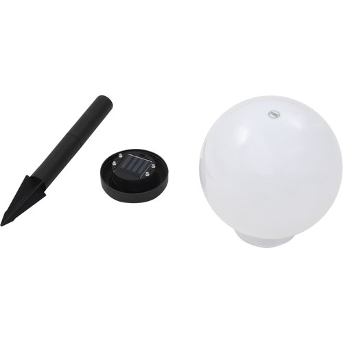  Vanjske solarne svjetiljke 3 kom LED kuglaste 20 cm RGB Slike