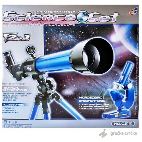  teleskop i mikroskop set za decu - best luck 2u1 Cene