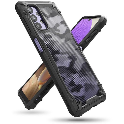Ringke Fusion X Design vzdržljivo ohi&scaron;je s TPU odbijačem za Samsung Galaxy A32 5G Camo Cene