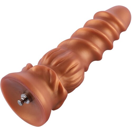 HiSmith HSA56 Spiral Grain Silicone Dildo KlicLok 8.46" Gold Cijene