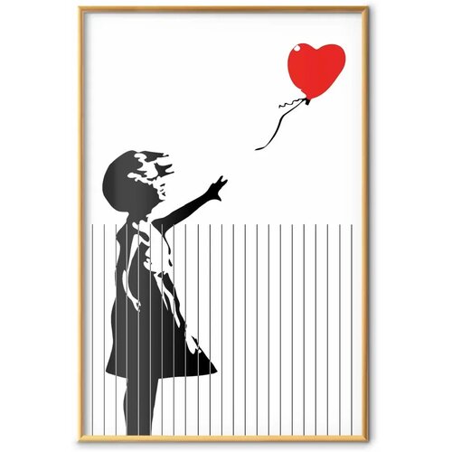  Plakat - Sliced Banksy 29.7x42 Zlatni okvir Slike