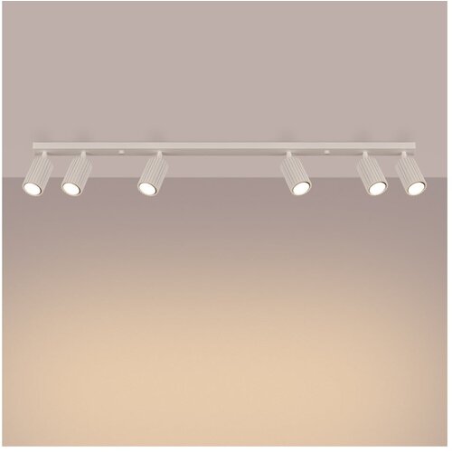 Nice Lamps Kremno bela stropna svetilka 6,5x117 cm Gleam &amp;ndash; Slike
