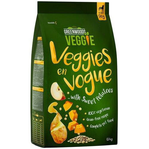 Greenwoods Veggie (sladki) krompir z lečo, jabolkom in bučo - 4 x 1,5 kg Cene