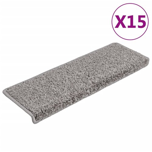Maison Chic Preproga, Ruge za stopnice 15 kosov 65x21x4 cm sive, (22121208) Cene