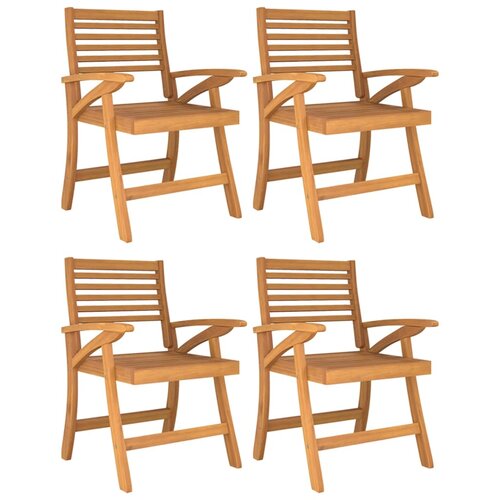  5-dijelni vrtni blagovaonski set od masivnog bagremovog drva Smeđa 150 cm table length Slike