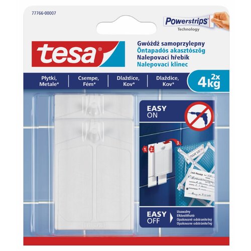 Tesa Samolepilni žebljiček za ploščice in kovino Tesa (nosilnost: 4 kg, 2 kos) Cene