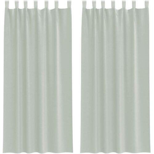 Voile zavjese s petljama 2 kom svijetlo sive 140x245 cm Slike