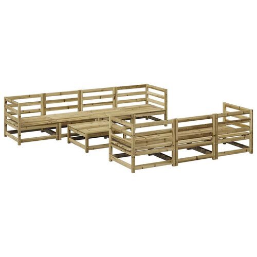 8-dijelni set vrtnih sofa s jastucima masivno drvo duglazije Slike