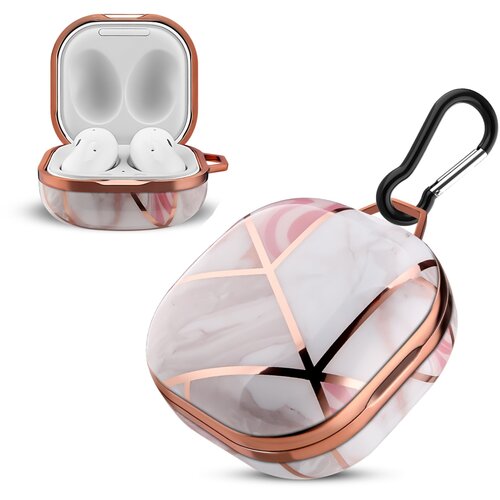 Cadorabo primer združljiv s samsung galaxy buds pro / live / buds 2 - design pink marmor - tragbare imd Kopfhărnor Schutzhăľlle case, (20621975) Slike