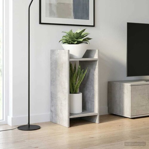  Stalak za biljke s policom 2 pcs Betonsko Siva 30 x 30 x 60 cm Cene