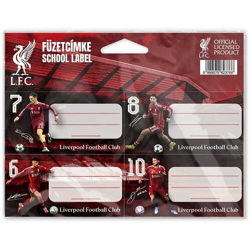 NEBULO Nebulo: Liverpool naljepnice za bilježnice, 12 kom. Slike