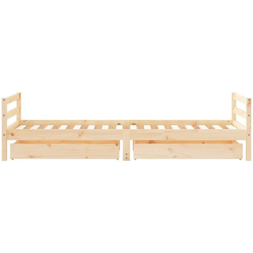  Okvir za dječji krevet s ladicama 80 x 200 cm masivna borovina Slike