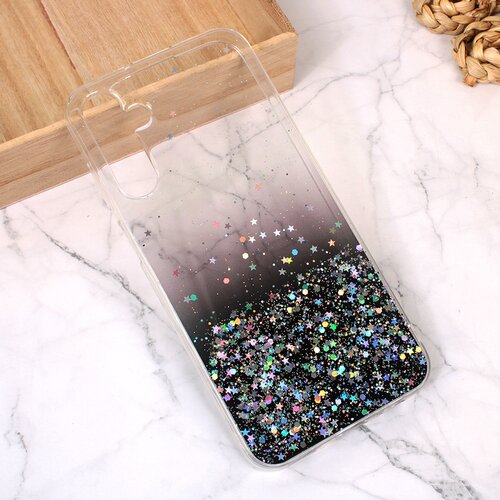 Torbica Silikonska Glitter za Samsung A156F Galaxy A15 5G crna Slike