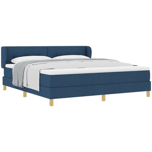vidaXL Box Spring postelja z vzmetnico - Modra, 180x200 cm, Tkanina, (22052282) Cene