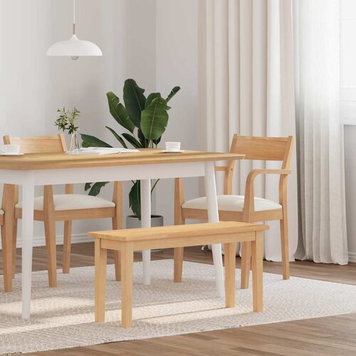 VidaXL Klupa 90 cm puna drvena guma Slike