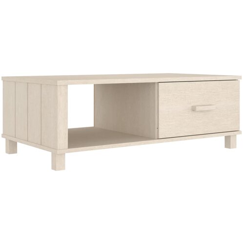Maison Chic Klubska mizica - kavna mizica - Nizka mizica HAMAR medeno rjava 100x55x35 cm trdna borovina, (21755001) Cene