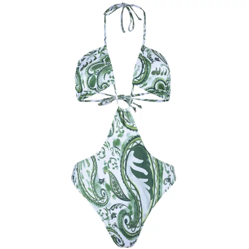 Trendyol Ethnic Patterned Cut Out Detailed Swimsuit