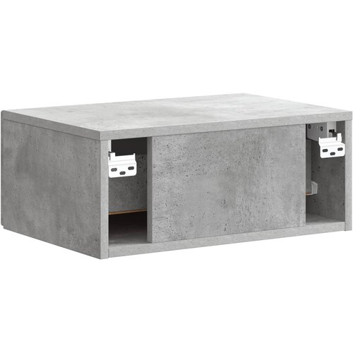  Noćni ormarić za montažu na zid Betonska siva 49 x 34,5 x 20 cm Slike