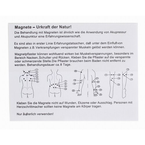 Pullach Hof Akupunkturni magnetni obliži Magnetpflaster Set (10 kosov) Slike