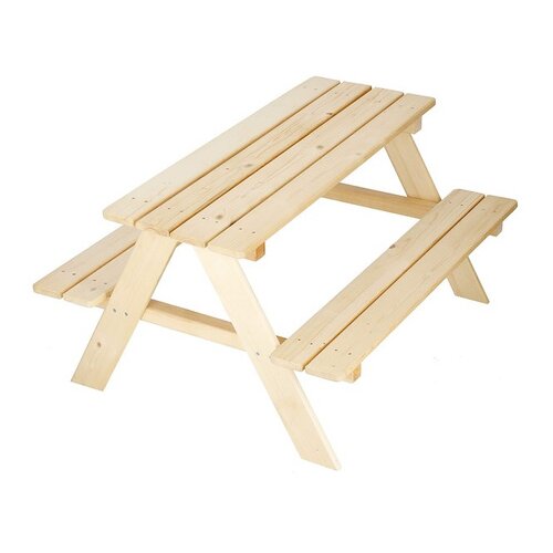 springos Vrtna miza 2 v 1 Otroška miza za piknik 90 x 79 x 50 cm Vrtna miza za piknik klop iz masivnega lesa, (21629288) Cene