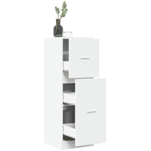 vidaXL Lekarniška omara bela 40x41x118 cm inženirski les Cene