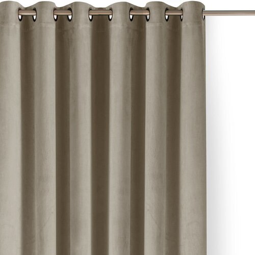 Filumi Bež žametna zavesa za delno zatemnitev 200x175 cm Velto – Cene
