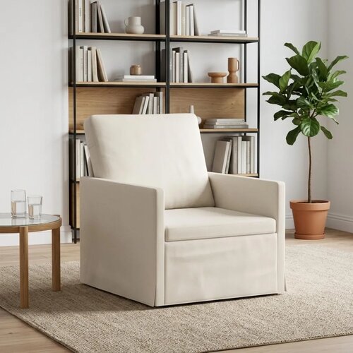  Fotelja Krem 70 x 81 x 82 cm Bar&scaron;un - Krem 60 cm Cijene