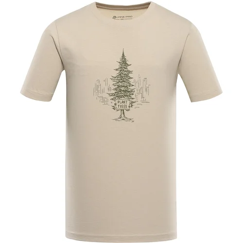 Alpine pro Men's organic cotton T-shirt EKK white pepper variant pb