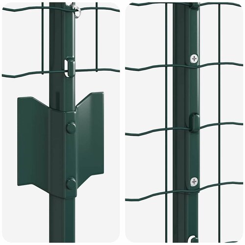 Euro ograda s postom 25 x 1,2 m Čelik premazan PVC-om Zelena Slike