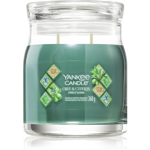 Yankee Candle Olive & Cypress dišeča sveča 368 g Cene