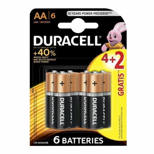 Duracell alkalne baterije AA LR66BP Slike